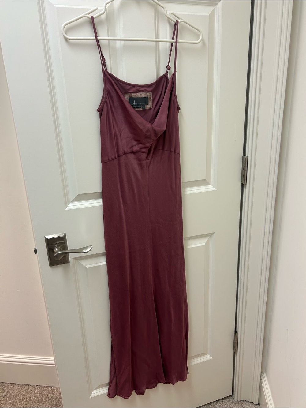 Anthropologie Dusty Rose Slip Dress